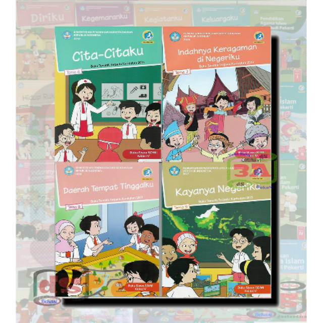 Jual Buku Tematik Terpadu Kelas 4 SD Semester 2 Tema 6 7 8 9 K2013 ...
