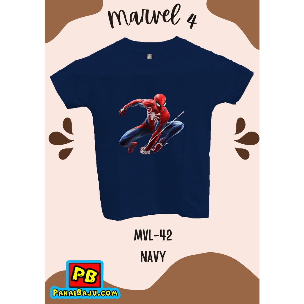 Jual Kaos Spiderman Marvel 4 DTF Premium Anak dan Dewasa | Shopee Indonesia