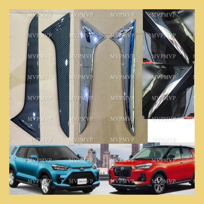 Jual Cover List Back Door Spoiler Belakang Raize Rocky 2021 2022 UP ...