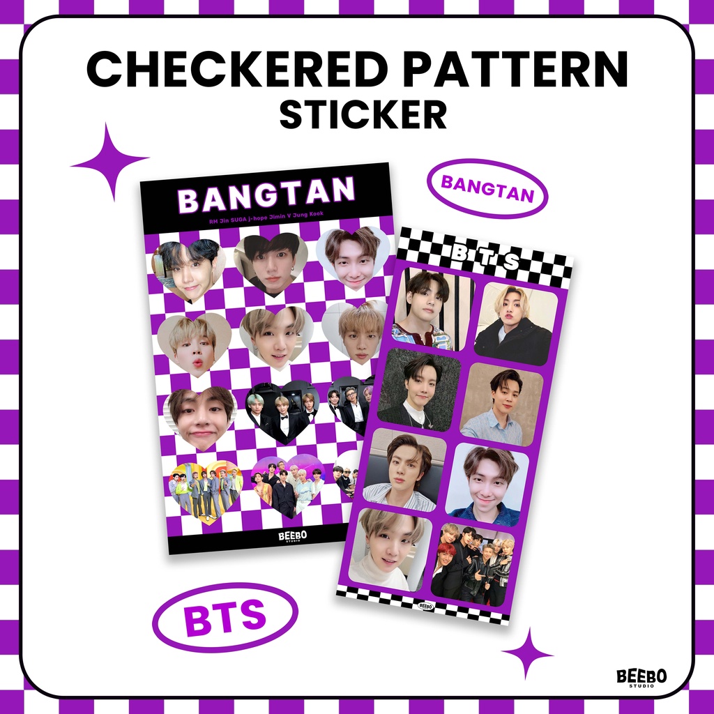 Jual Beebo Studio | Patterned Sticker Bangtan | Shopee Indonesia
