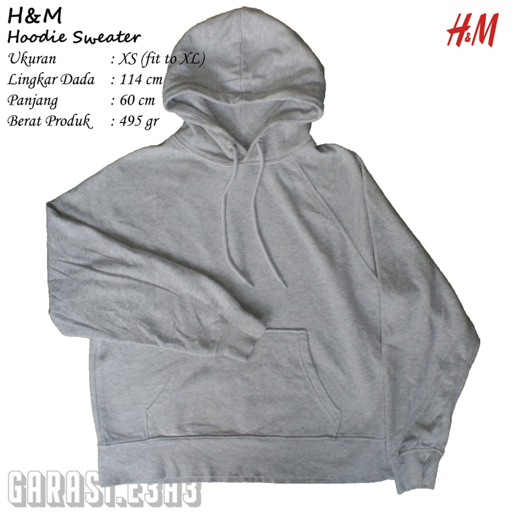 Jual H M Hoodie Sweater Thrift Shop Shopee Indonesia