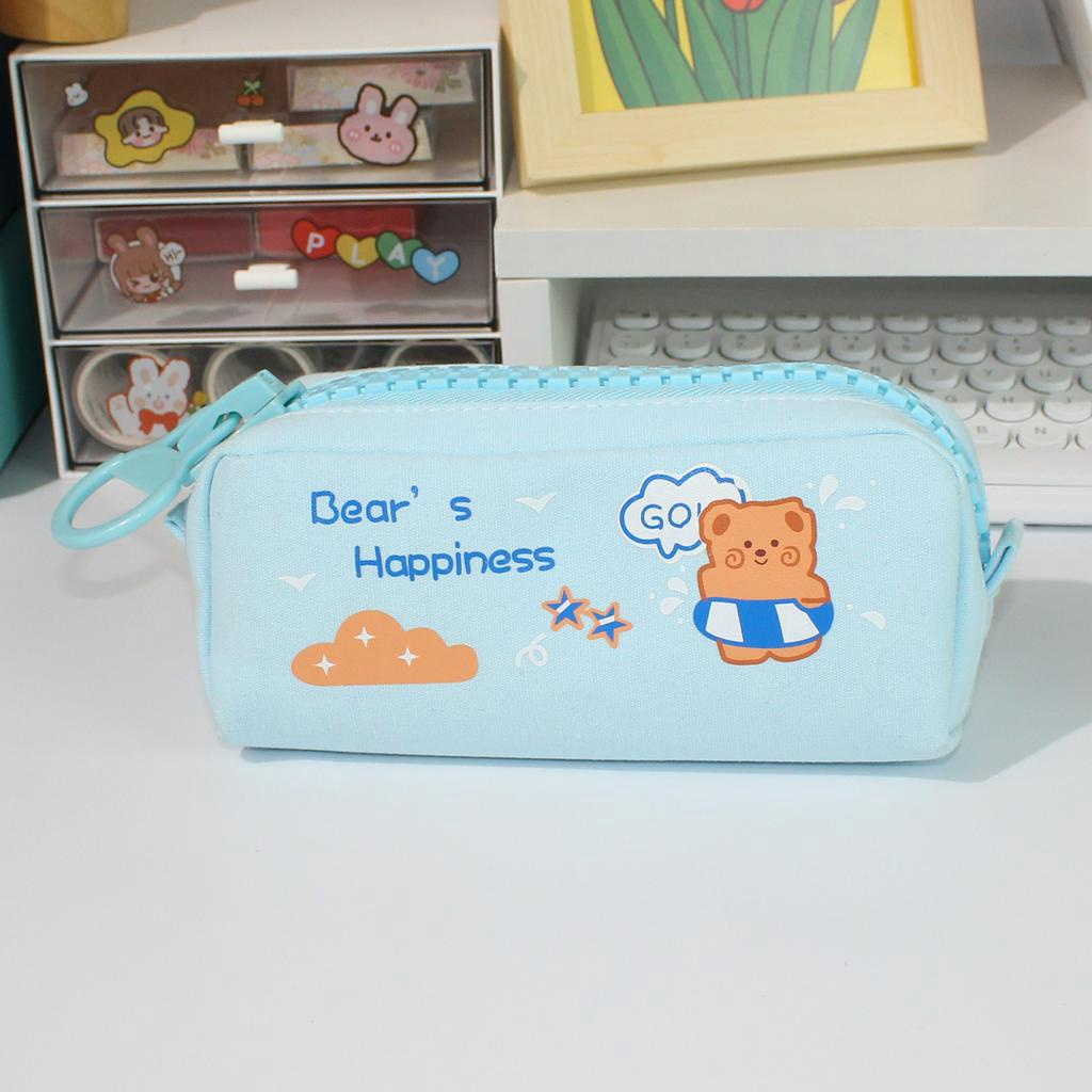 Jual Murmure Big Zipper Pencil Case Tempat Pensil Zipper Besar Lucu