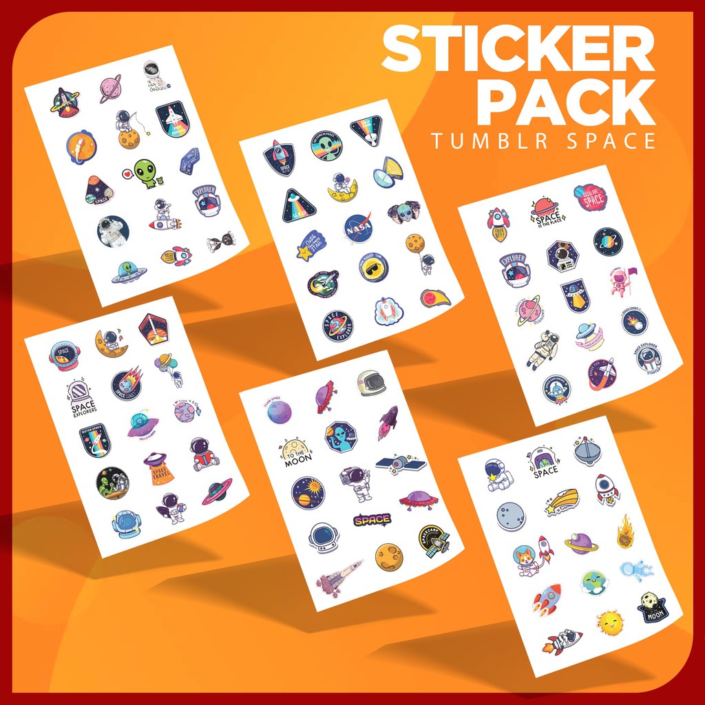 Jual Sticker / Stiker Tumbler Edisi SPACE Untuk Handphone, Laptop ...