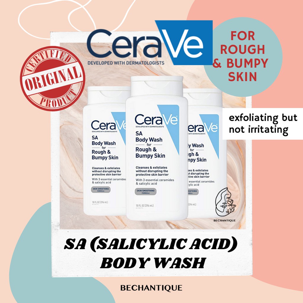 Jual Original CERAVE SA Body Wash for Rough & Bumpy Skin Salicylic Acid Body Wash for Dry Skin