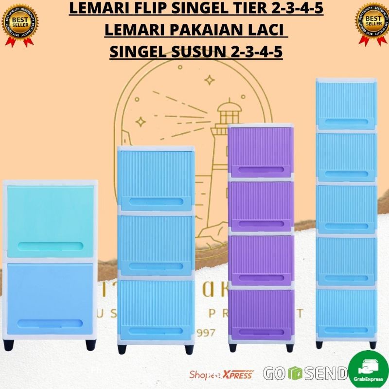 Jual Club Lemari Pakaian Plastik Flip Single Tier 2 3 4 5 Shopee Indonesia 