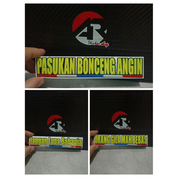 Jual Sticker motor pasukan bonceng angin Cutting | Shopee Indonesia