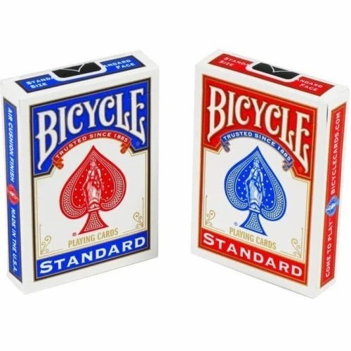 Jual BICYCLE STANDARD RED BLUE PLAYING CARDS KARTU REMI IMPORT | Shopee ...