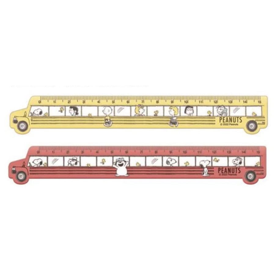 Jual Ruler 15cm Peanuts Snoopy and Friends School Bus Limited Edition ...