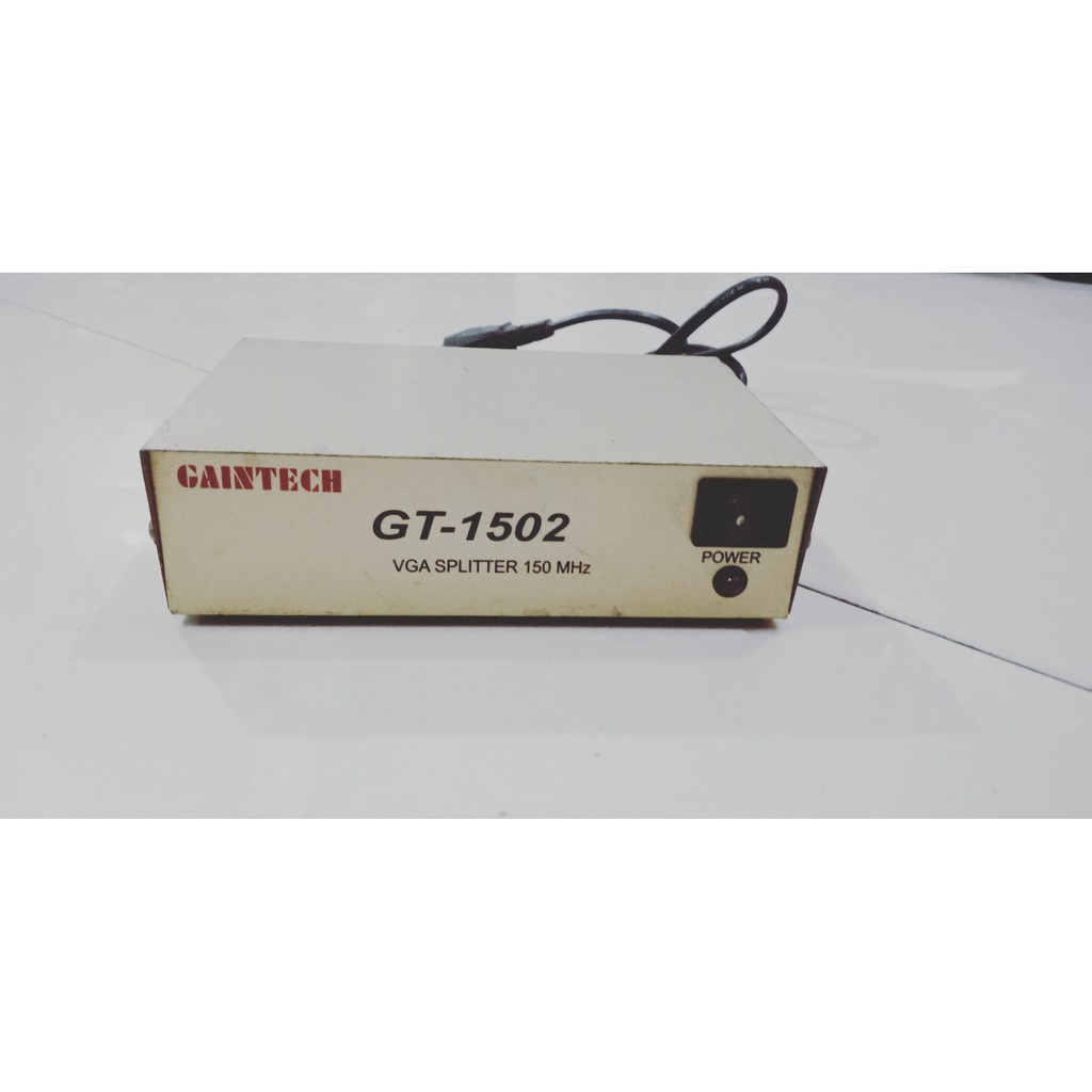 Jual Auto VGA Splitter 2 Port 150Mhz Gaintech GT-1502 | Shopee Indonesia