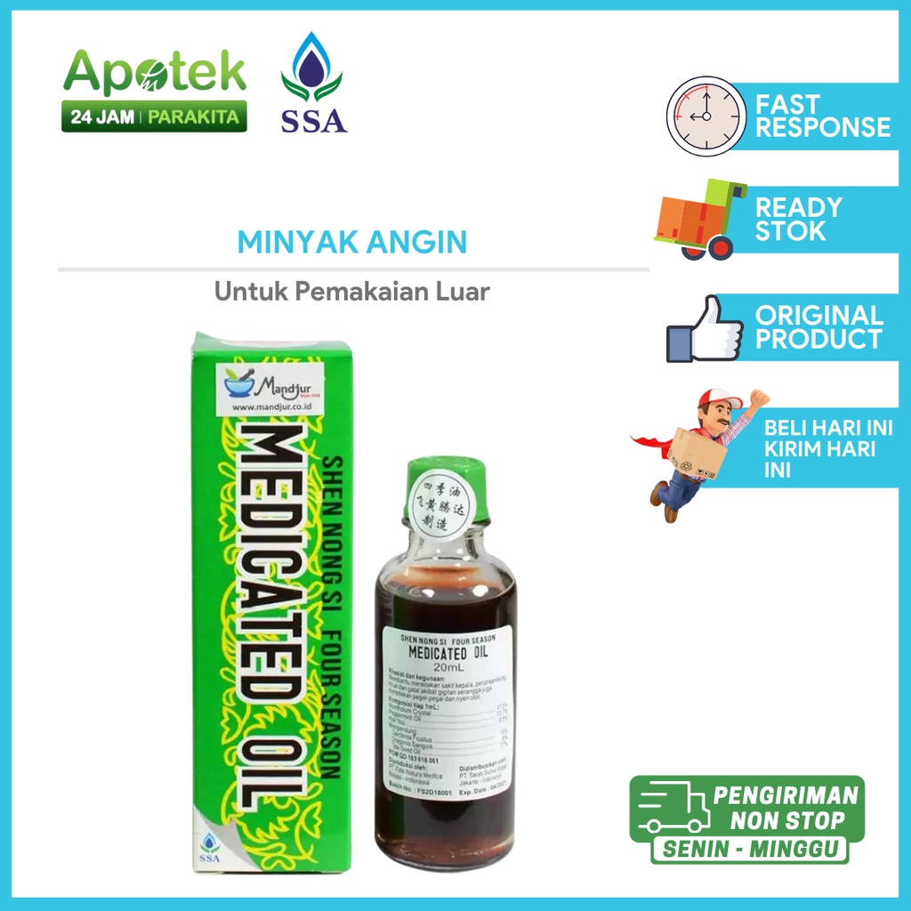 Jual Medicated Oil Minyak Angin Menthol/ Mint Rasa Kuat | Shopee Indonesia