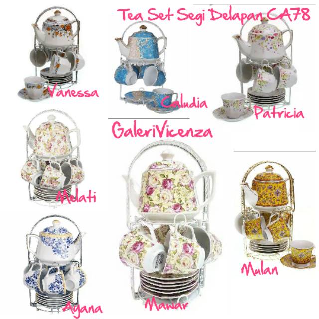 Jual Tea Set Segi Delapan Ca78 Vicenza Ori Shopee Indonesia 6943