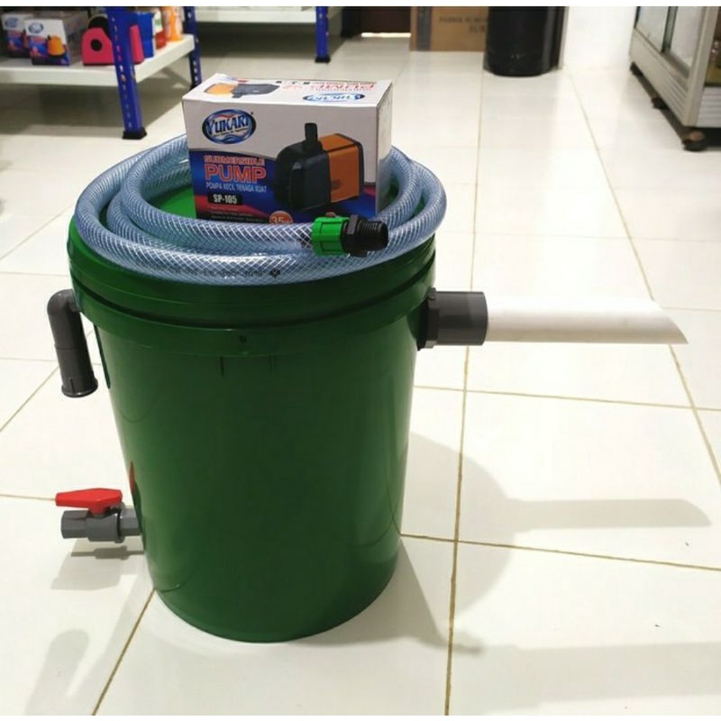 Jual Paket Tong Filter Tabung Kolam Ikan Koi Aquaponik ( Tinggal Pasang ...