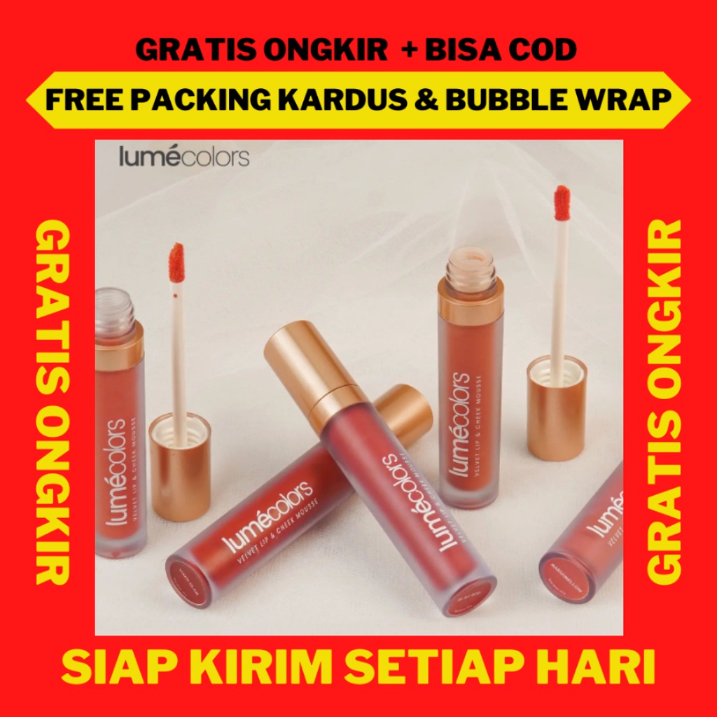 Jual Lip Mousse Lumecolors, Lumecolors Lip and Cheek Mousse, Lumecolors Lipstik Matte, Lipstik