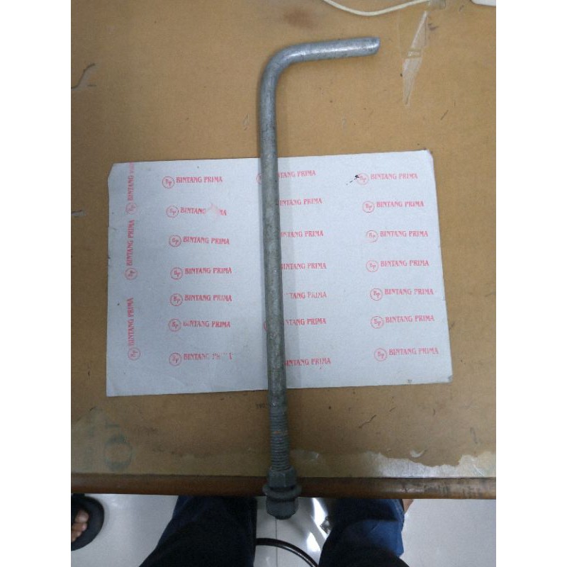 Jual Bolt Anchor / Baut Angkur M16 X 40cm Hotdip Galvanis Plus Mur ...