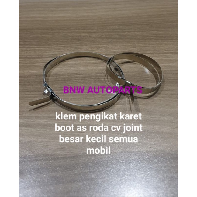 Jual KLEMAN KLEM CLAMP PENGIKAT KARET BOOT AS RODA CV JOINT BESAR KECIL ...