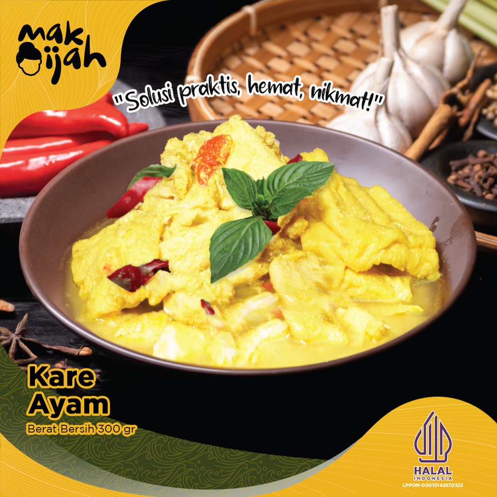 Jual KARE AYAM KARI AYAM KUAH KUNING FRESH STERIL MAKIJAH HEMAT, ENAK ...