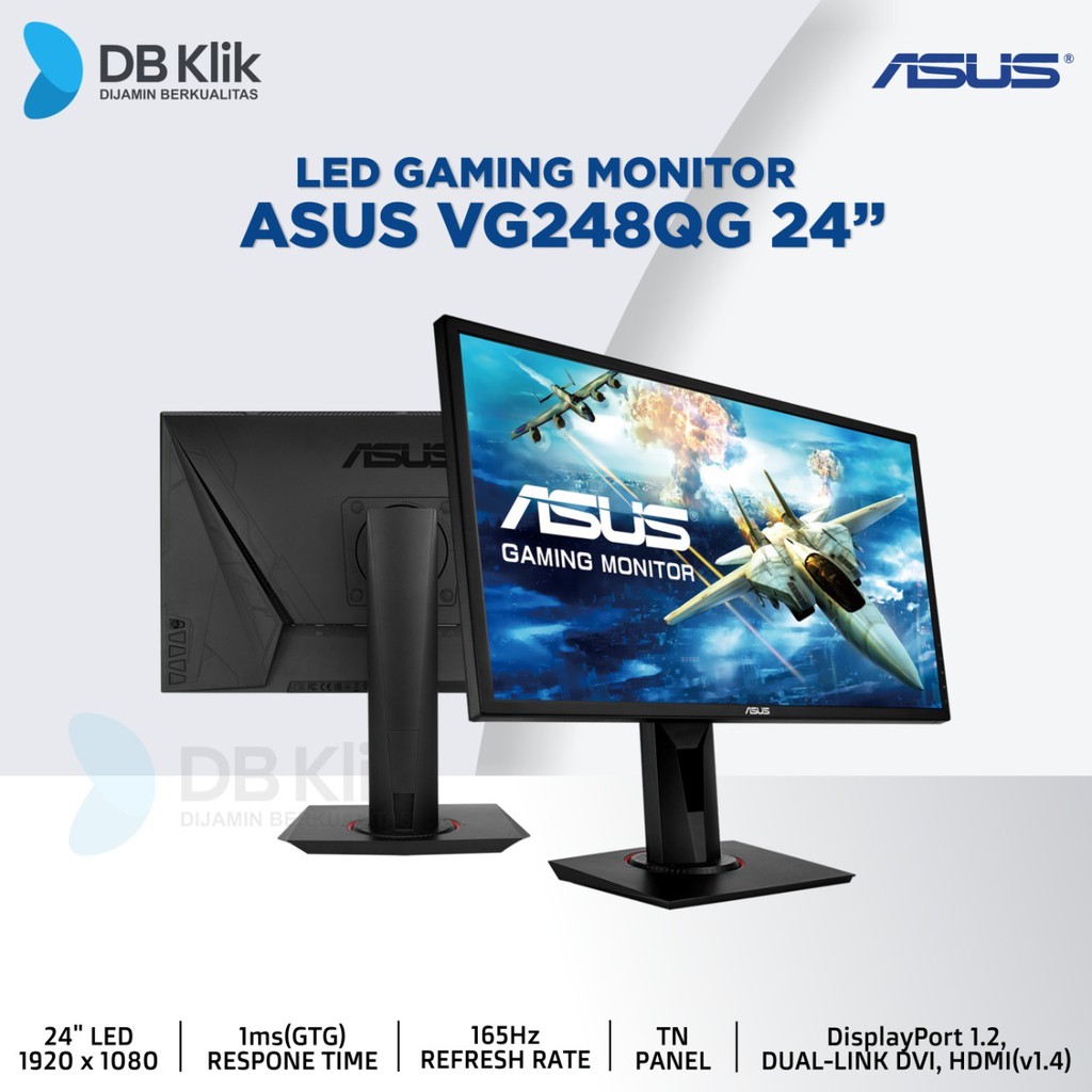 Jual Led Monitor Gaming Asus Vg248qg 24 165hz Full Hd Hdmi Dp Asus