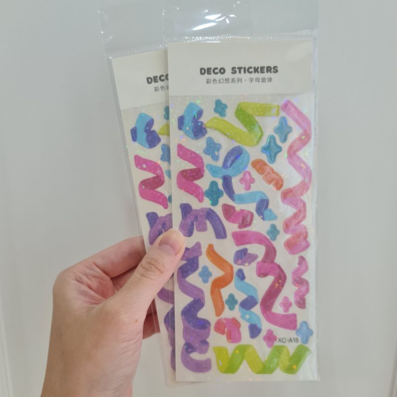 Jual Confetti Sticker Deco Stickers Korea Aesthetic Polaroid Photocard