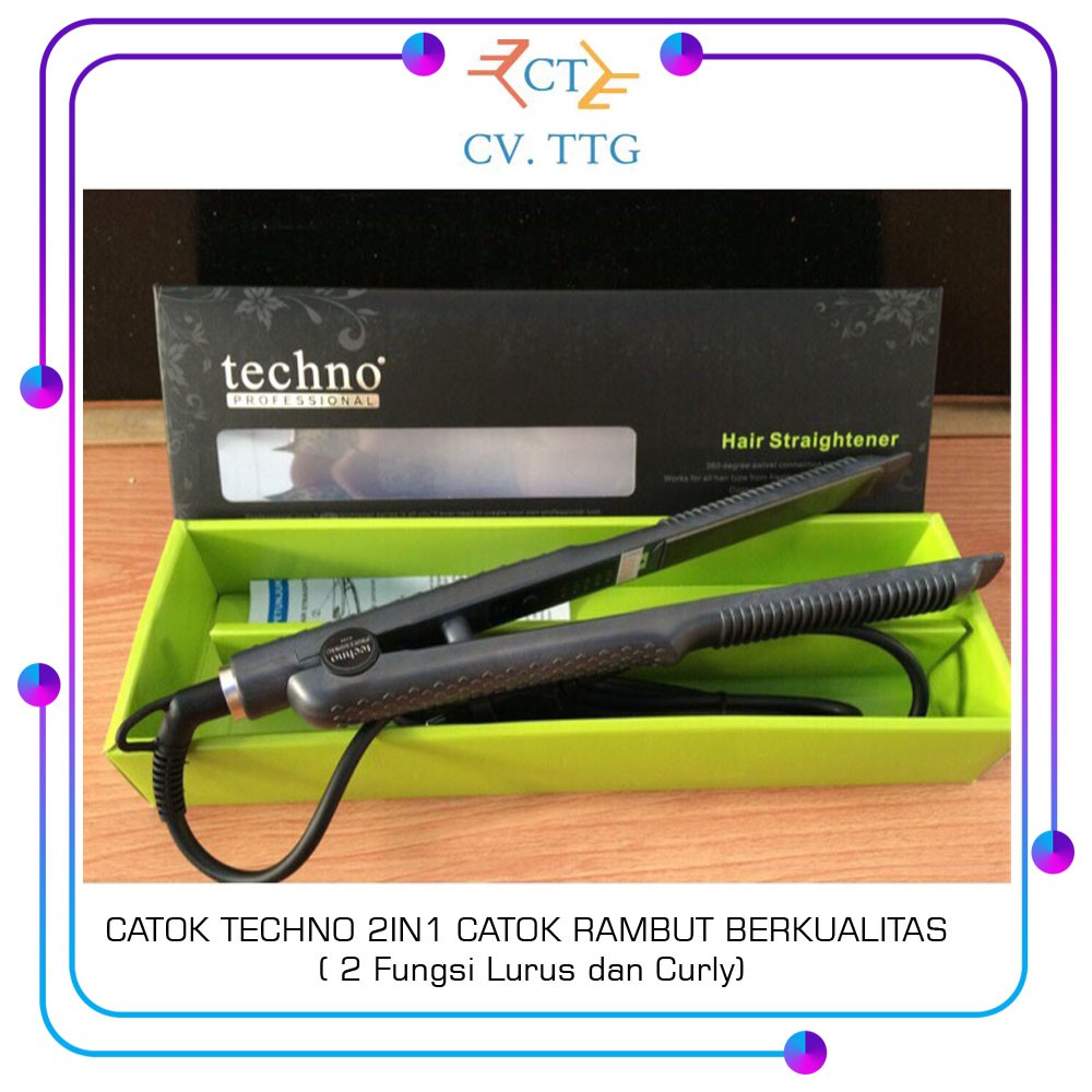 Jual CATOK TECHNO 2IN1 CATOK RAMBUT BERKUALITAS ( 2 Fungsi Lurus dan ...