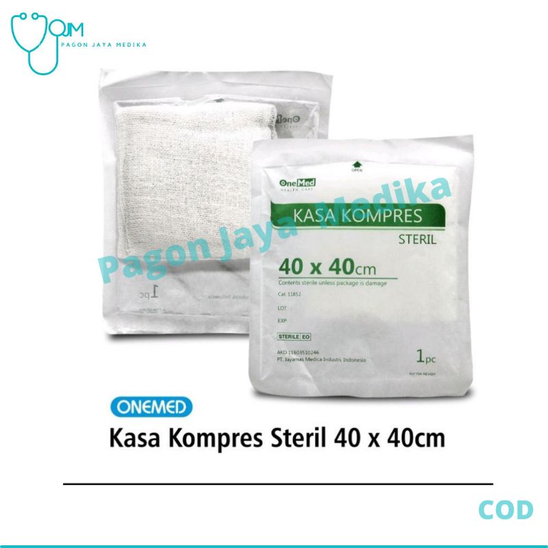 Jual COD - kasa kompres steril 40 x 40cm Onemed | Shopee Indonesia