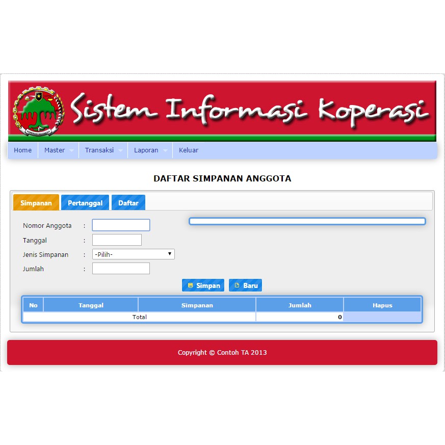 Jual Source Code Aplikasi Sistem Informasi Koperasi Berbasis Web Shopee Indonesia 6633
