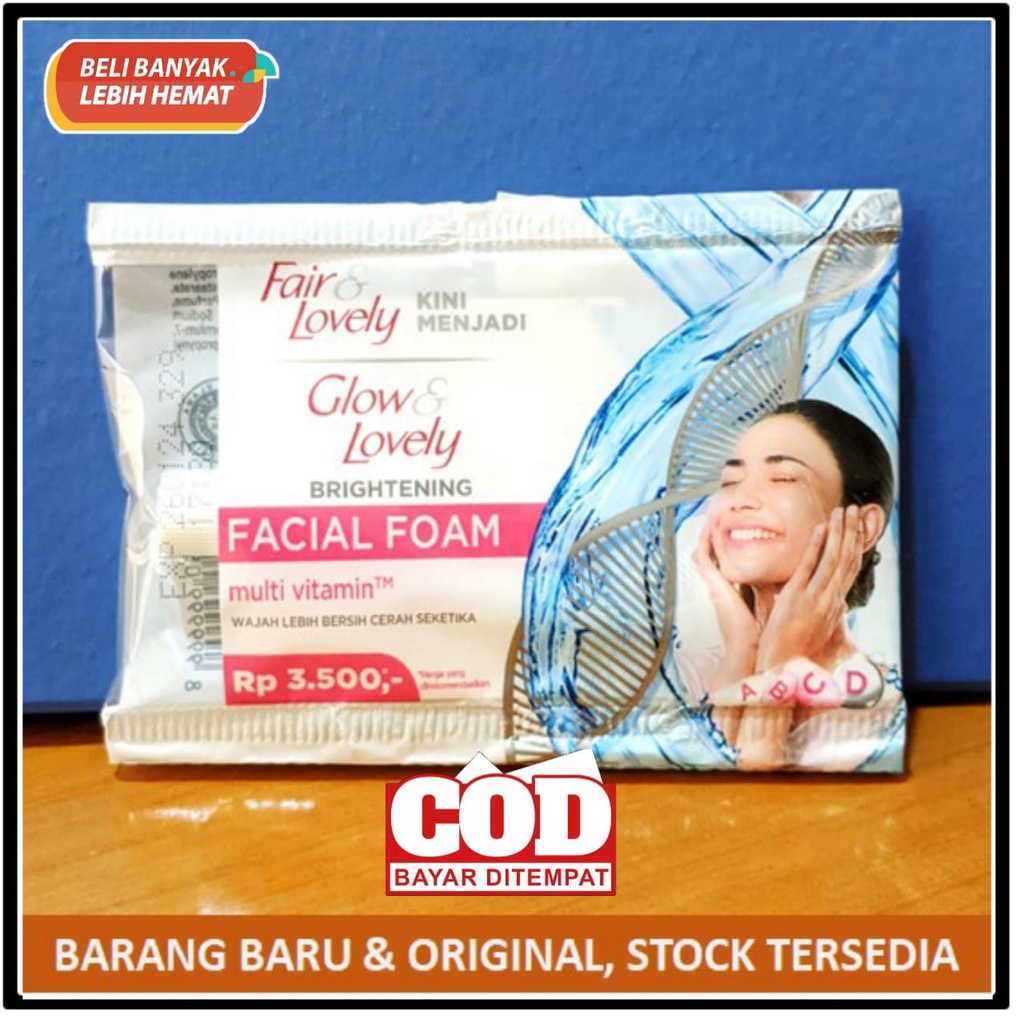 Jual 1 RENTENG SACHET FAIR & LOVELY GLOW & LOVELY FACIAL WASH MULTIVITAMIN & VIT C Shopee