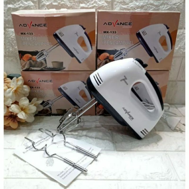 Jual Hand Mixer Pengaduk Telur Adonan Kue Advance Mx 133 Mixer 7