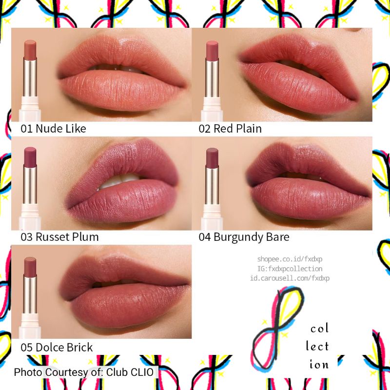 Jual [ READY 🇮🇩 CLEARANCE 01 Nude Like 02 Red Plain ] CLIO Melting Sheer  Matte Balm 2g - As Used By Stray Kids (Lipstick Lip Balm) | Shopee Indonesia