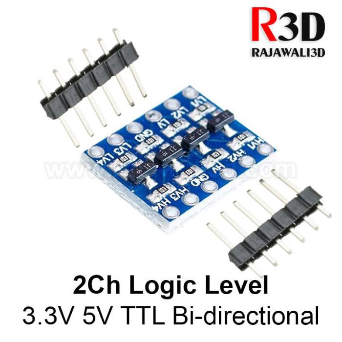 Jual 2 Channel Logic Level Converter 3.3V 5V Bi-Directional For Arduino ...