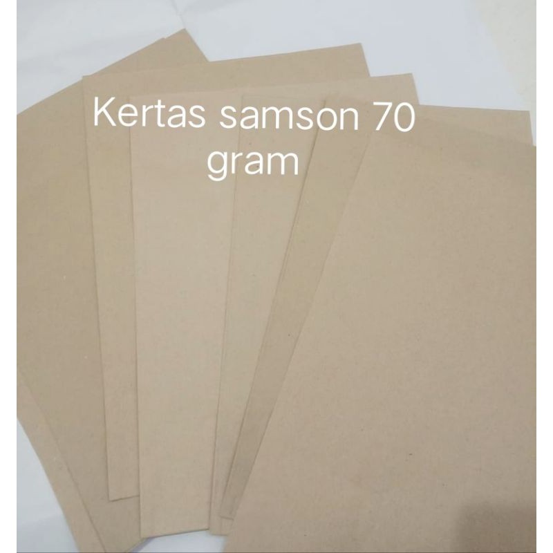 Jual Kertas Samson 70 Gram Ukuran 60cm X 45cm (isi 100 Lembar) | Shopee ...