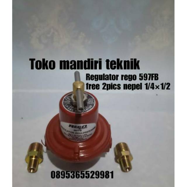 Jual Regulator Instalasi Gas Merk Rego Tipe Fb Free Pics Nepel Shopee Indonesia