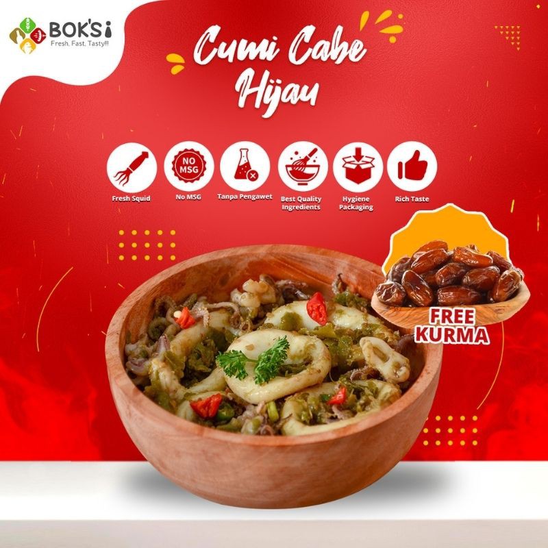 Jual BOKSI Cumi Cabe Hijau | Shopee Indonesia