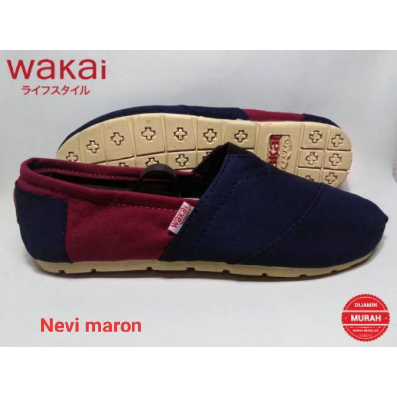 Jual Zaf Sepatu Wakai Slip On Priya Dan Wanita Shopee Indonesia