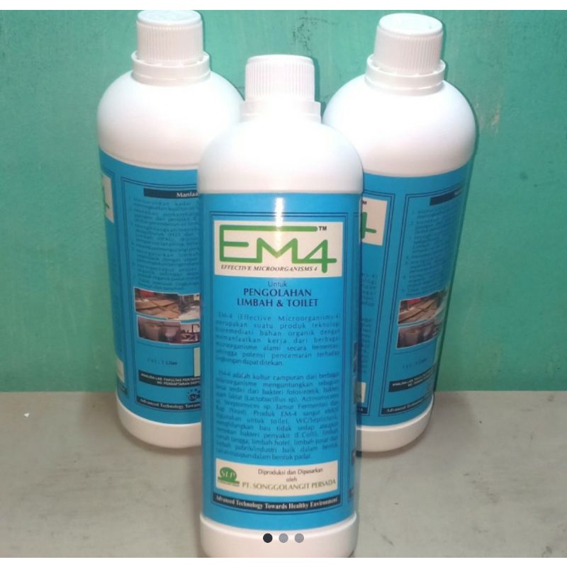 Jual EM4 Pengolahan Limbah & Toilet kemasan 1 liter | Shopee Indonesia