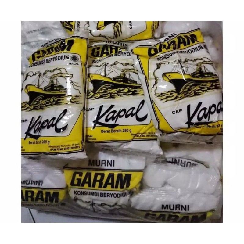 Jual Garam Dapur Cap Kapal Kemasan 250 Gram | Shopee Indonesia