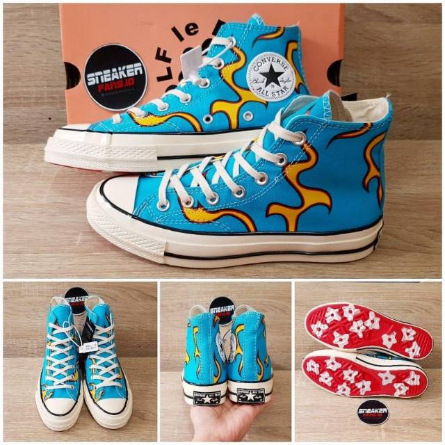 Jual Sepatu Converse Ct All Star S Hi Golf Le Fleur Flame Sky Blue