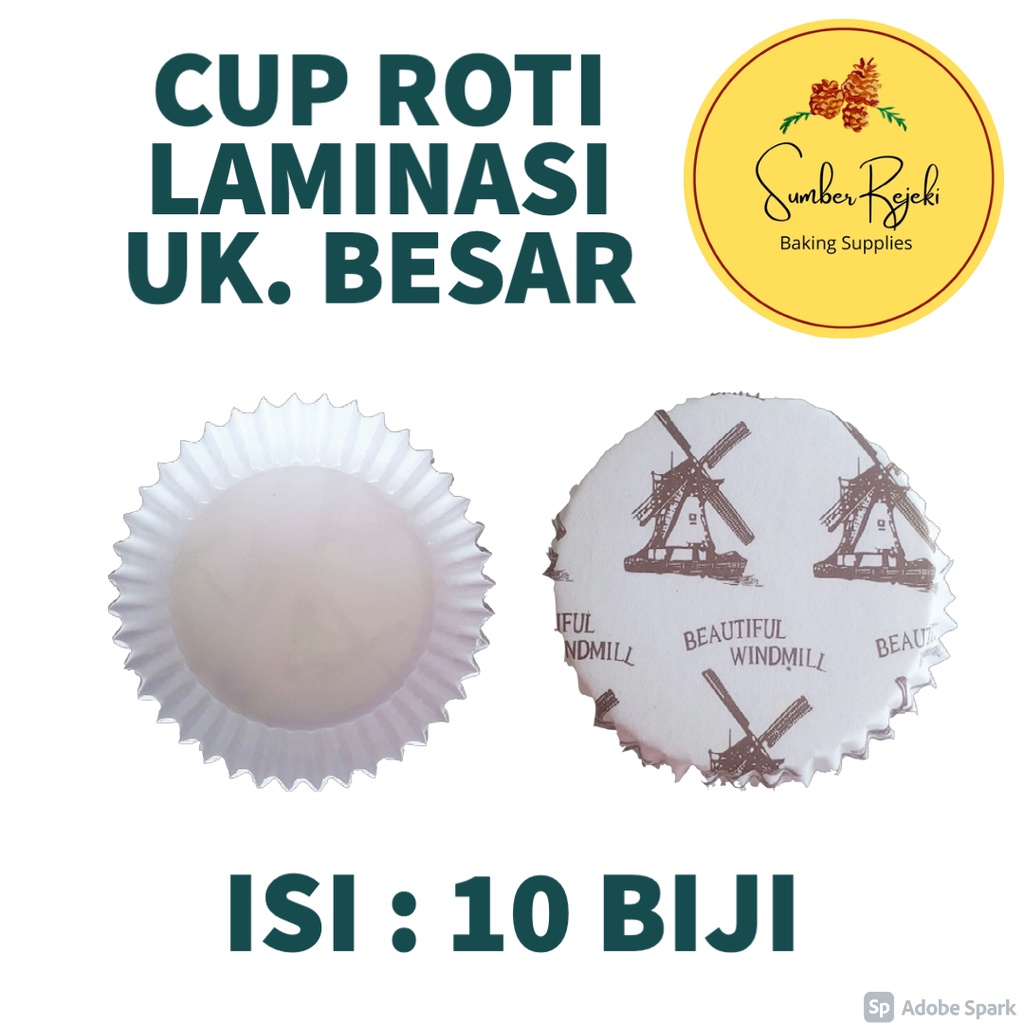 Jual Cup Roti / Paper Cup Case Laminasi Ukuran 8 CM SEDANG Isi KURANG ...