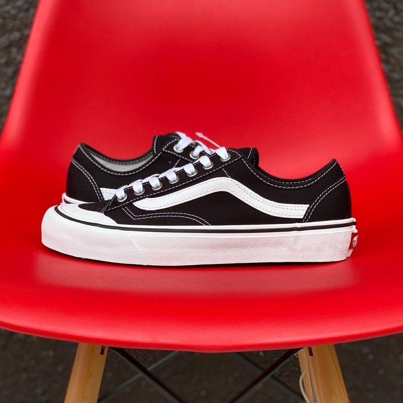 Jual VANS OLD SKOOL STYLE 36 DECON SF BLACK WHITE | Shopee Indonesia