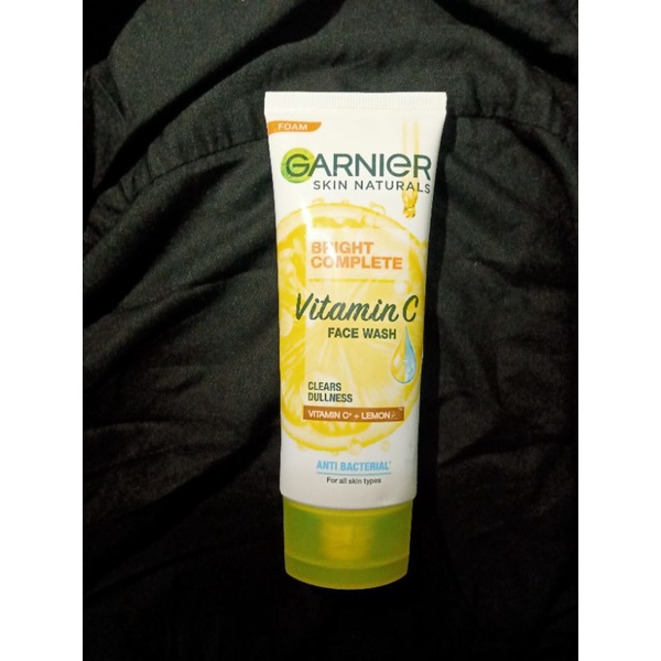 Jual Garnier Bright complete Vitamin C face wash vitamin c + lemon
