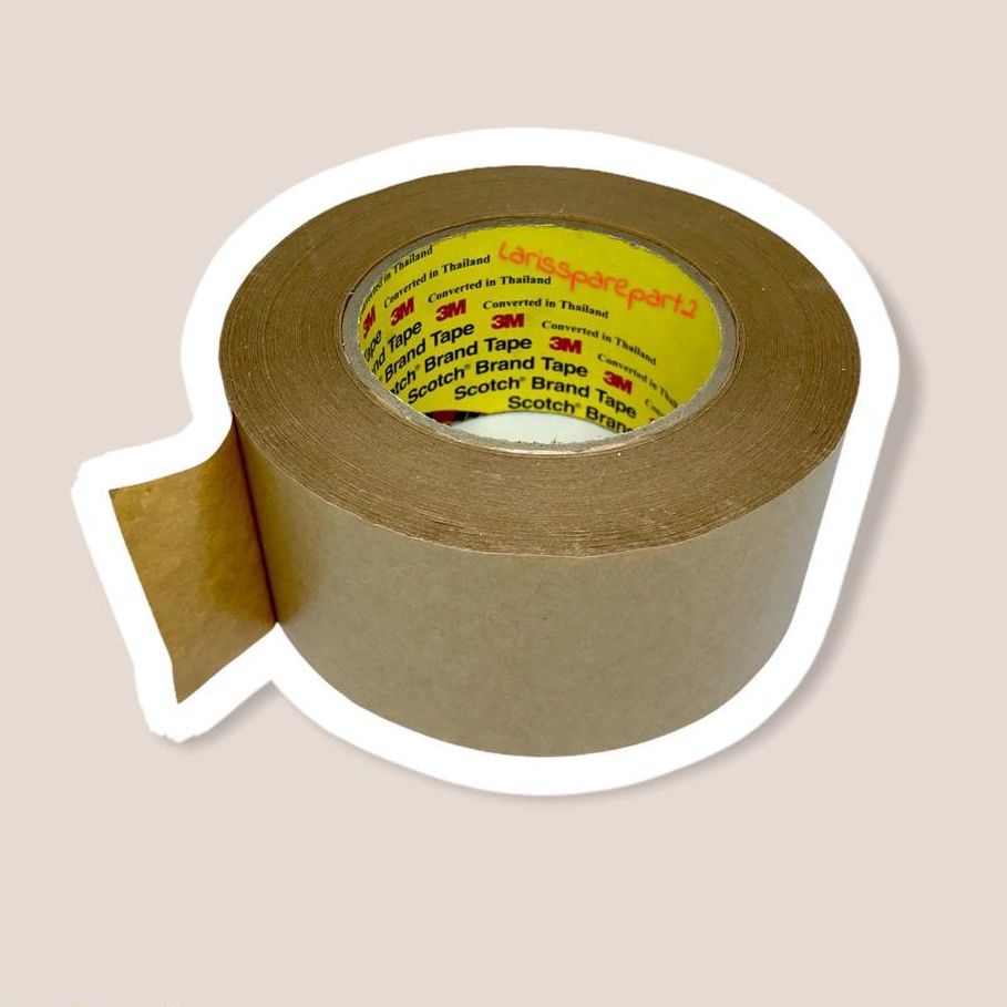 Jual Kraff Paper Tape / Lakban Kertas Coklat 3M, uk.60mm/66m | Shopee ...