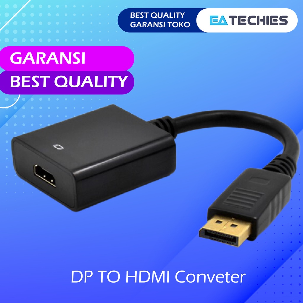 Jual CONVERTER DP TO HDMI / Display Port TO HDMI / KONEKTOR DP KE HDMI