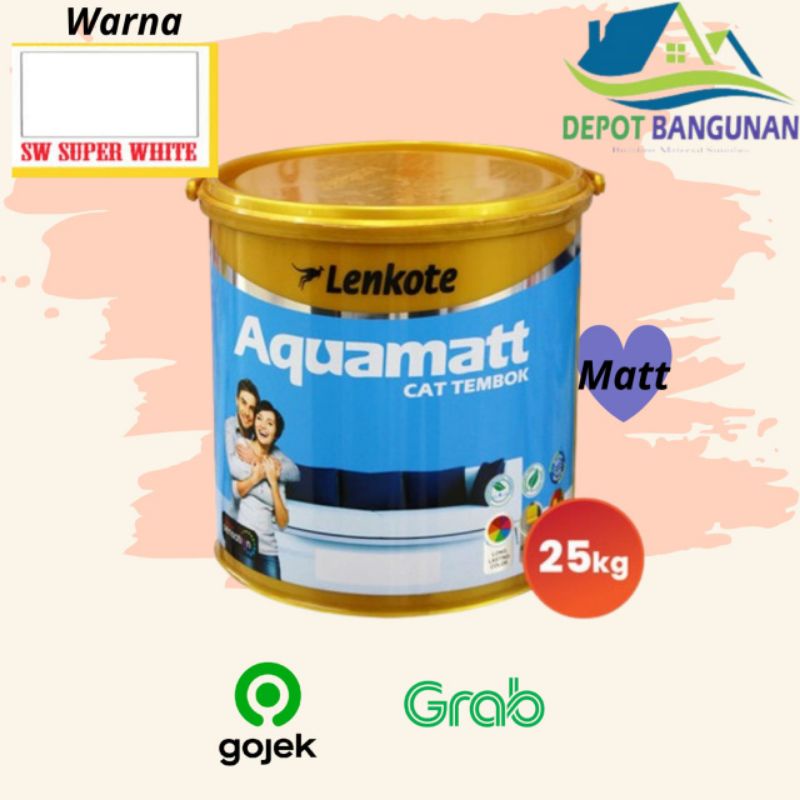 Jual Cat Tembok Lenkote Aquamatt Interior Avian Brands Super White 25 Kg Shopee Indonesia 6314