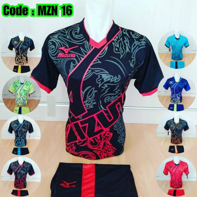 Jual MZ 16 Baju Jersey Olahraga Setelan Futsal Kaos Volly Voli Mizuno Shopee Indonesia