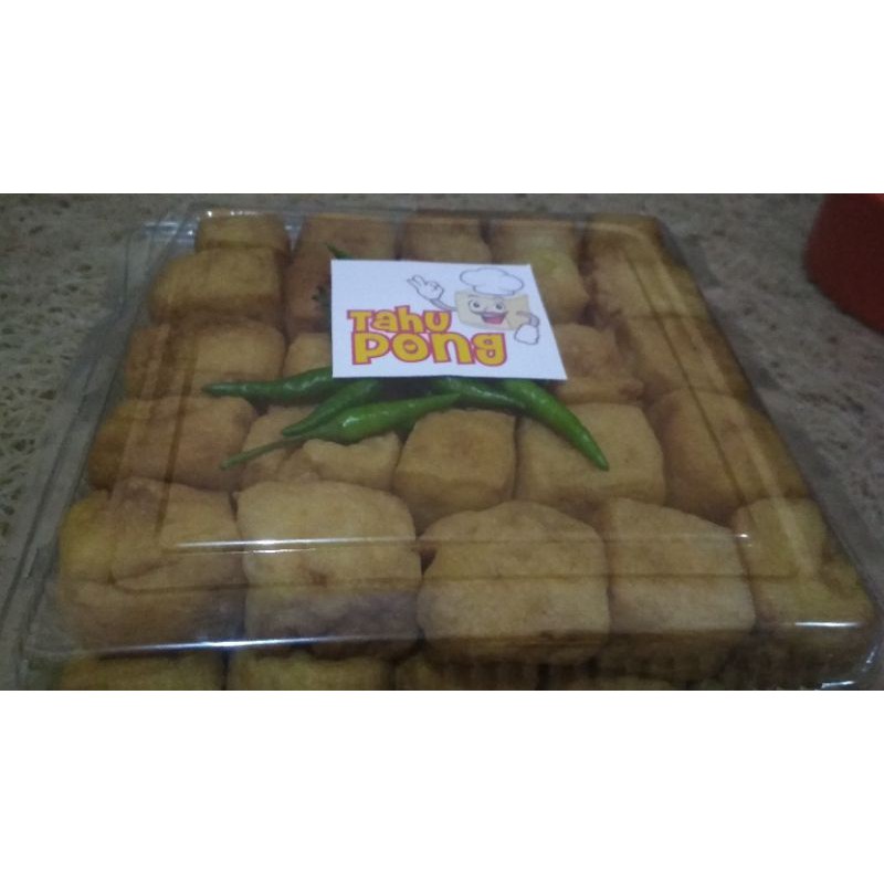 Jual Tahu Pong 1 Box Isi 50pcs Tahu Kulit Tahu Coklat Tahu Krispi