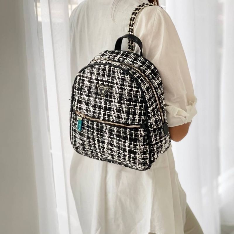 Jual Guess Cessily Quilted Backpack Original / Backpack Guess Original