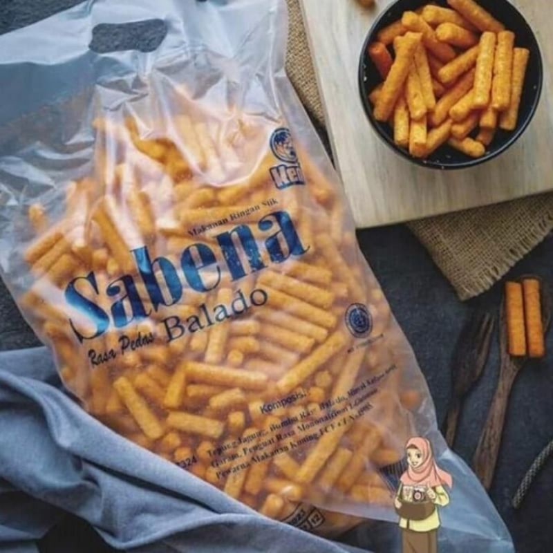 Jual Snack Stik Sabena 150gr Snack Chiki Stik Balado Jagung Bakar