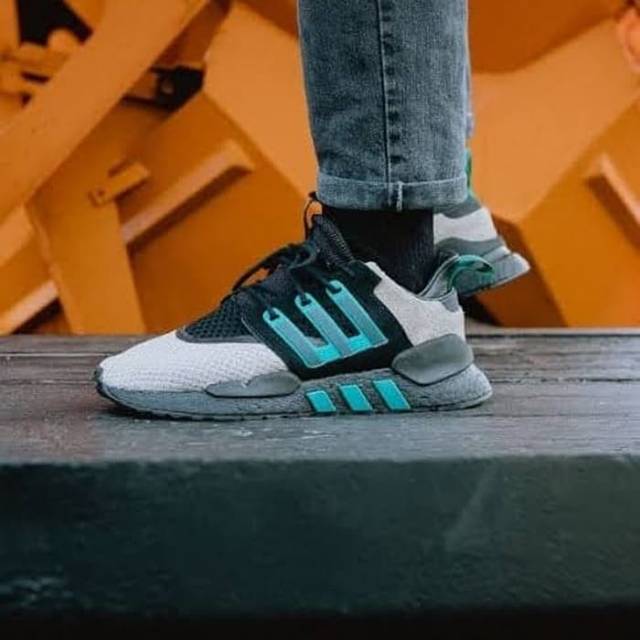 Jual ADIDAS EQT SUPPORT ADV 91 19 BLACK GREEN Shopee Indonesia