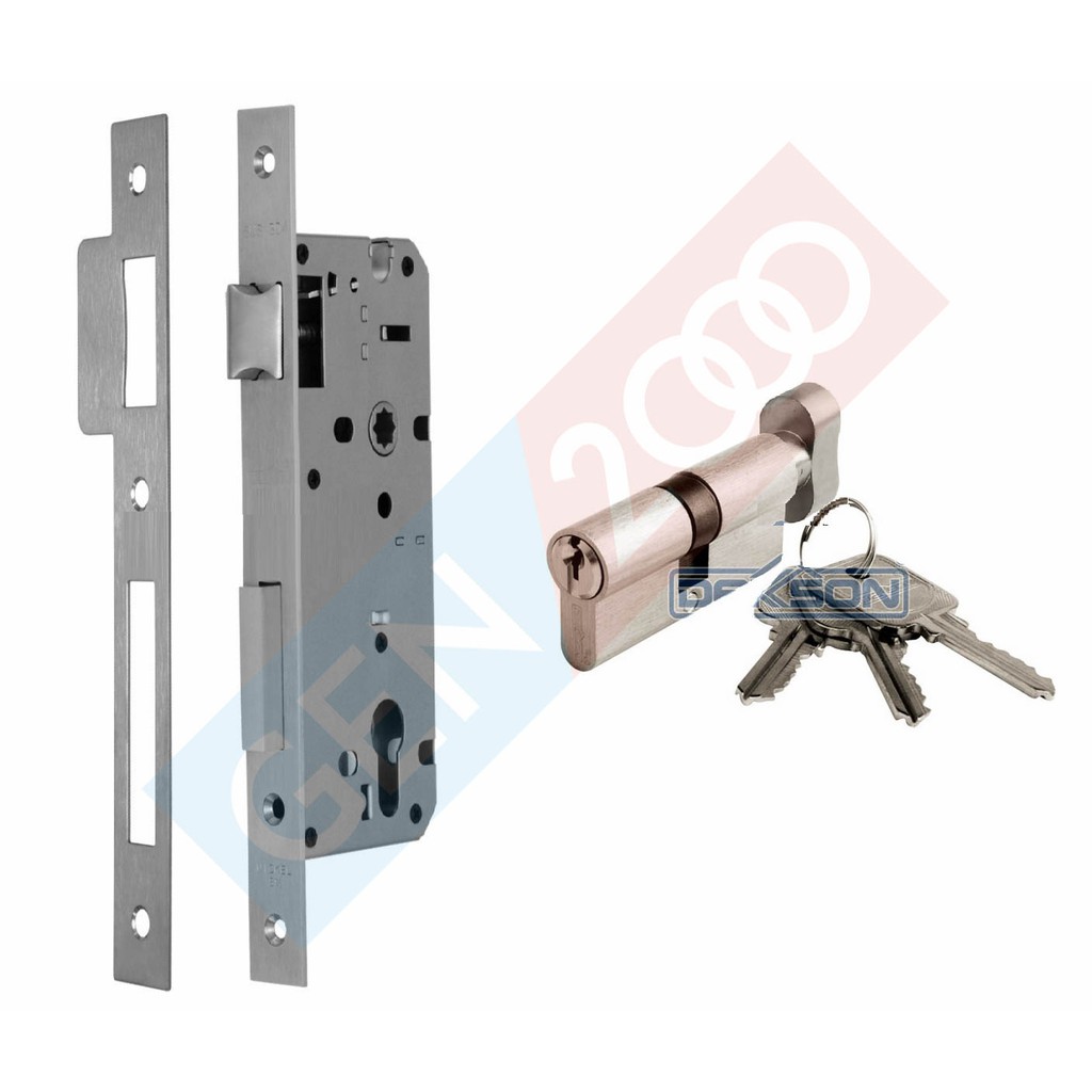 Jual Set Kunci Pintu Swing Frame Kayu Dekson Body Mortise IL 8485 Kunci ...
