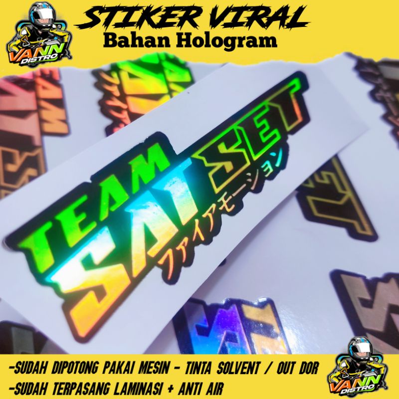 Jual Stiker TEAM SATSET BARU (B) | Shopee Indonesia