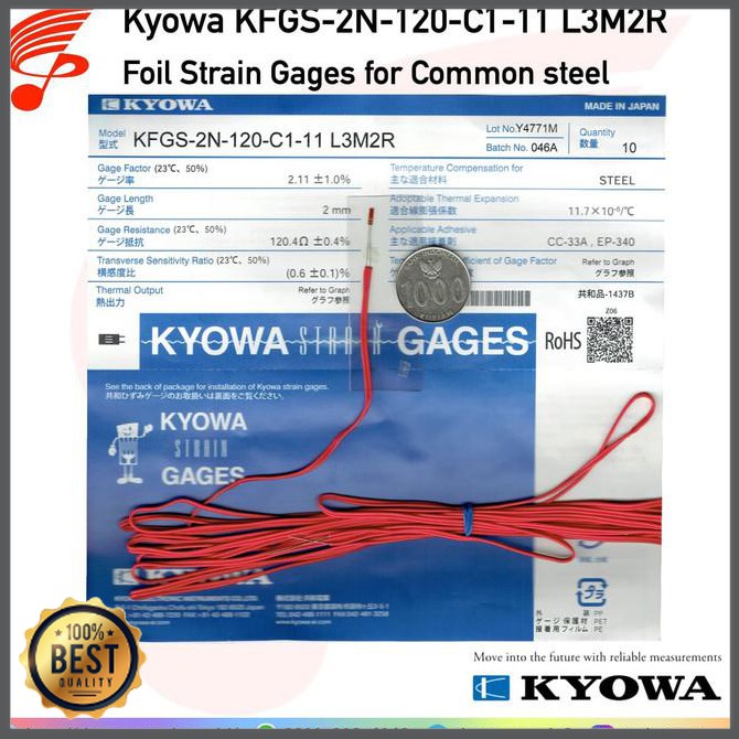 Jual alat Kyowa KFGS2N120C111 L3M2R Strain Gage / Gauge Shopee